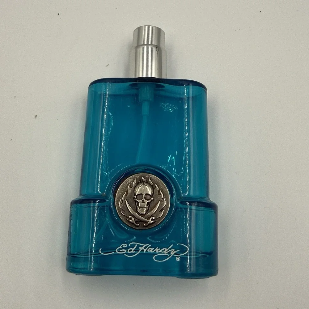 Ed Hardy Skull‎ Tattoo Empty Cologne Bottle Display Collectible